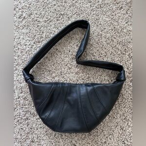 Handmade Genuine Lambskin Leather Croissant/Crescent /Chest Bags Size Medium